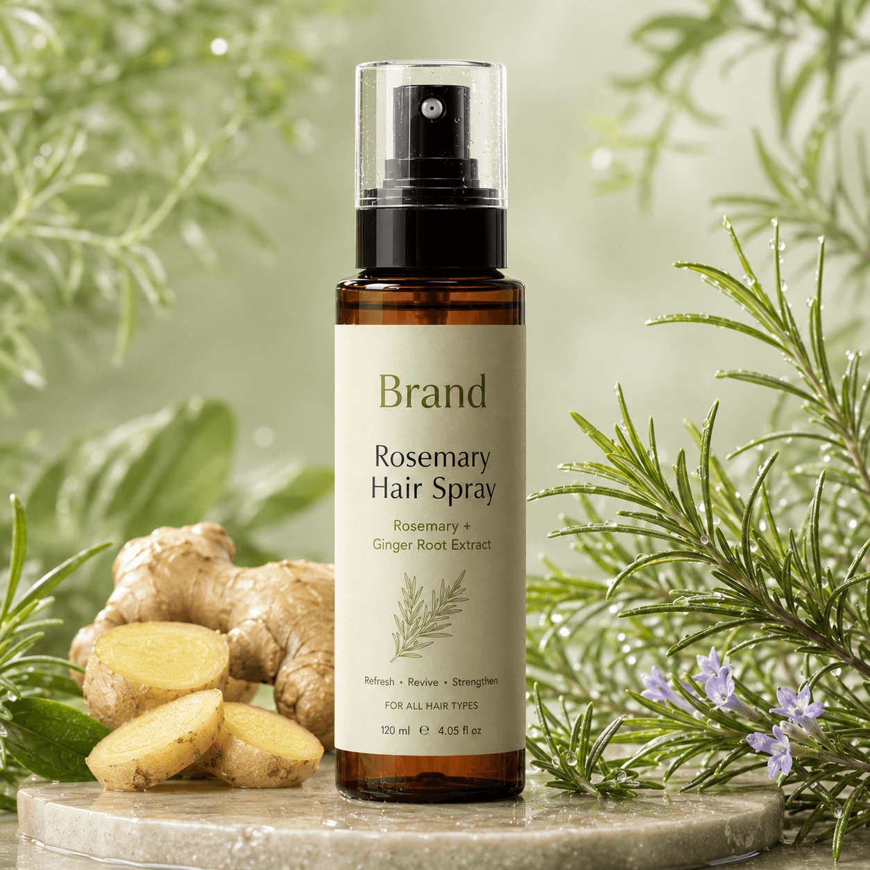Rosemary Hair Spray Cosmetic Spray