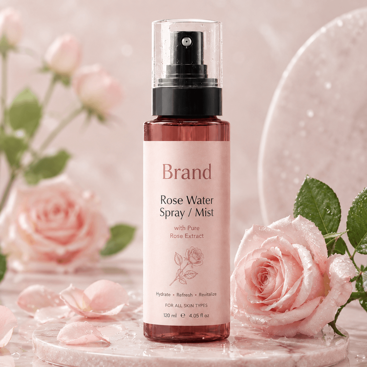 Rose Water Spray/Mist Cosmetic Spray