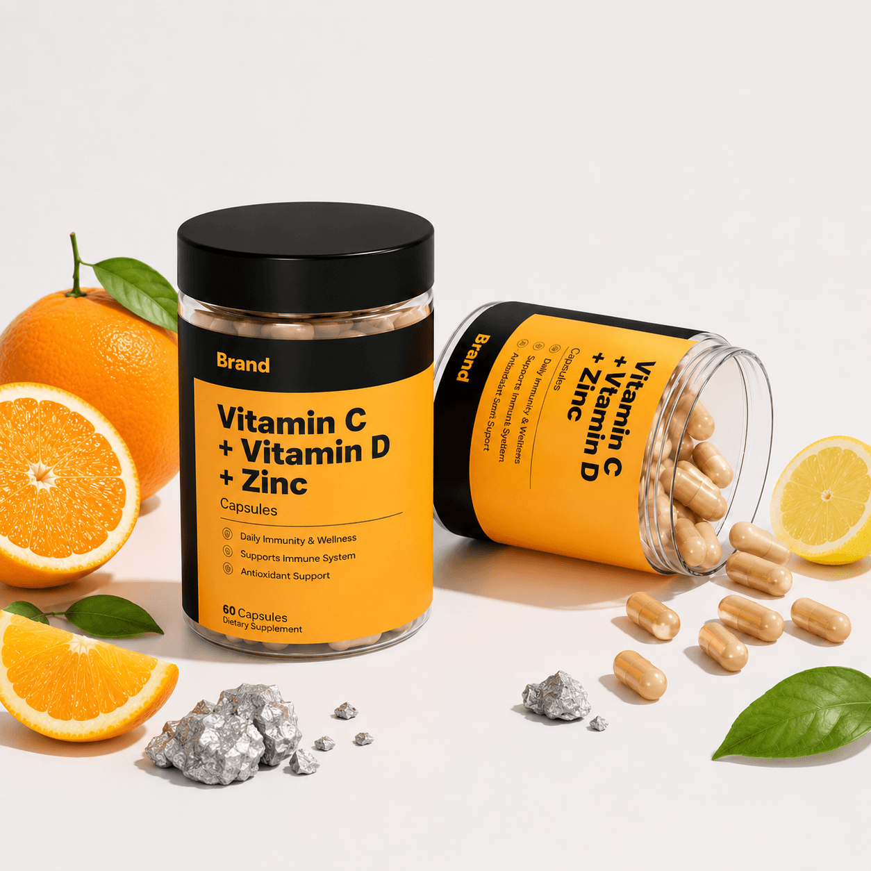 Vitamin C + Vitamin D + Zinc Capsules
