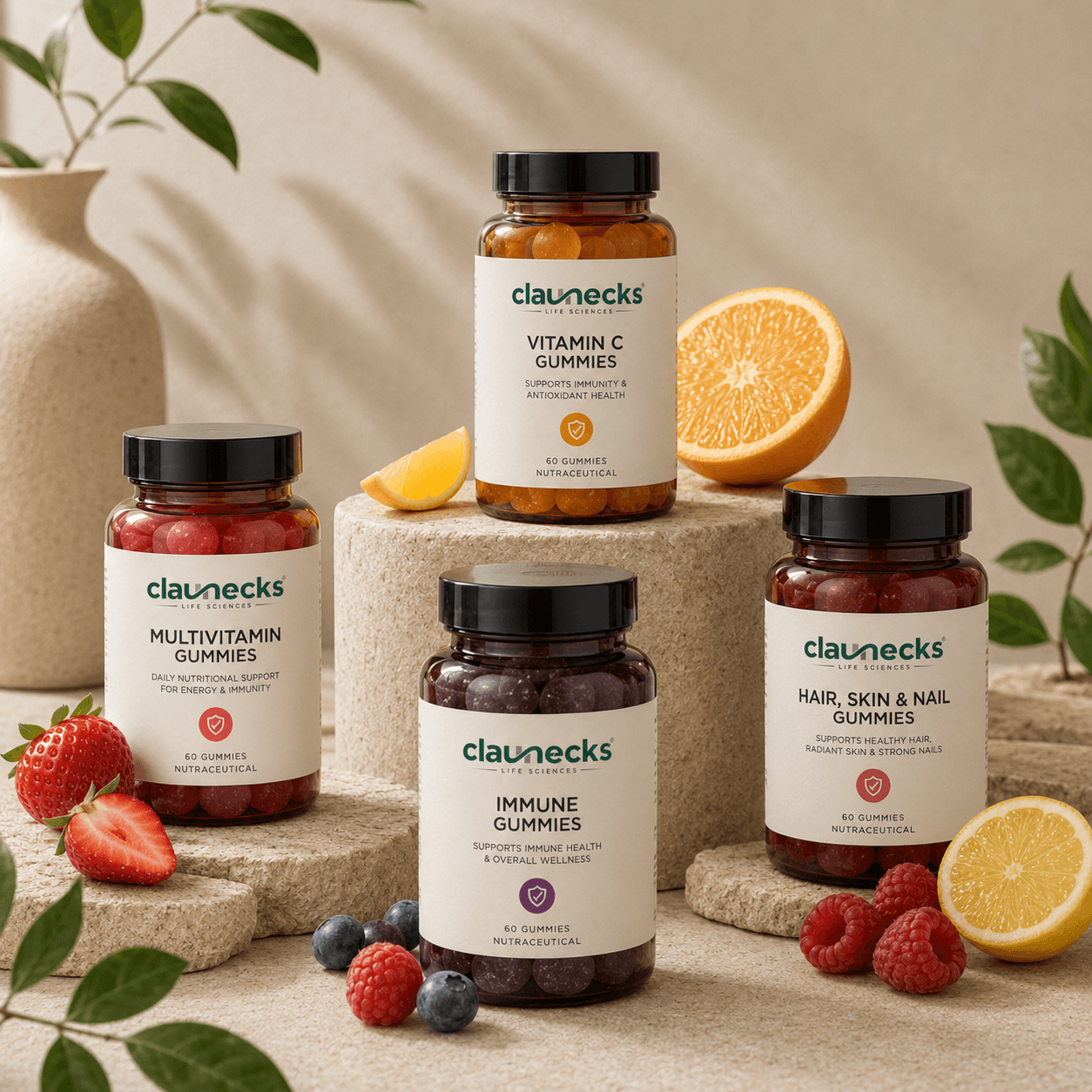 Nutraceutical gummies exporter from India for private label supplement brands