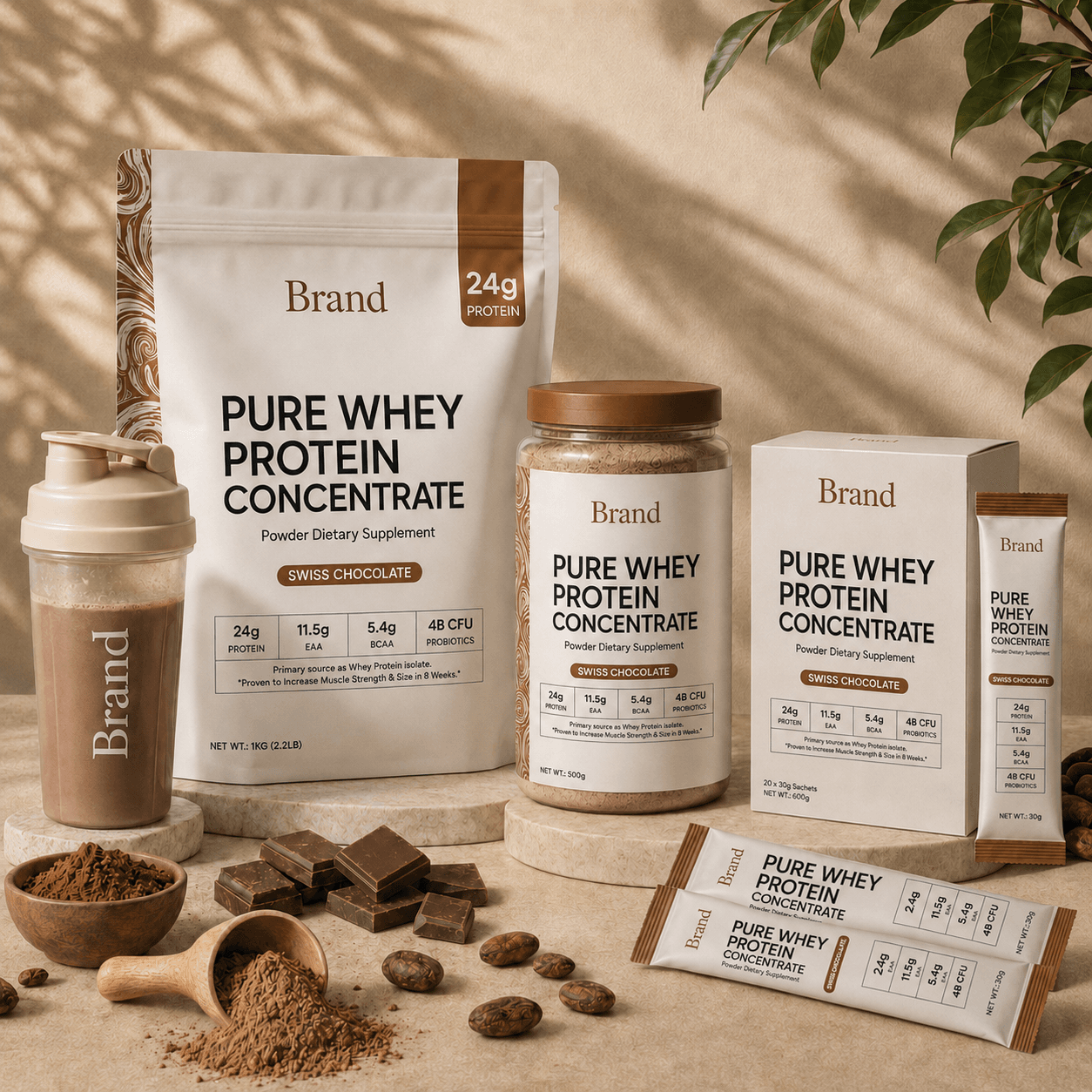 Pure Whey protein Concentrate powder