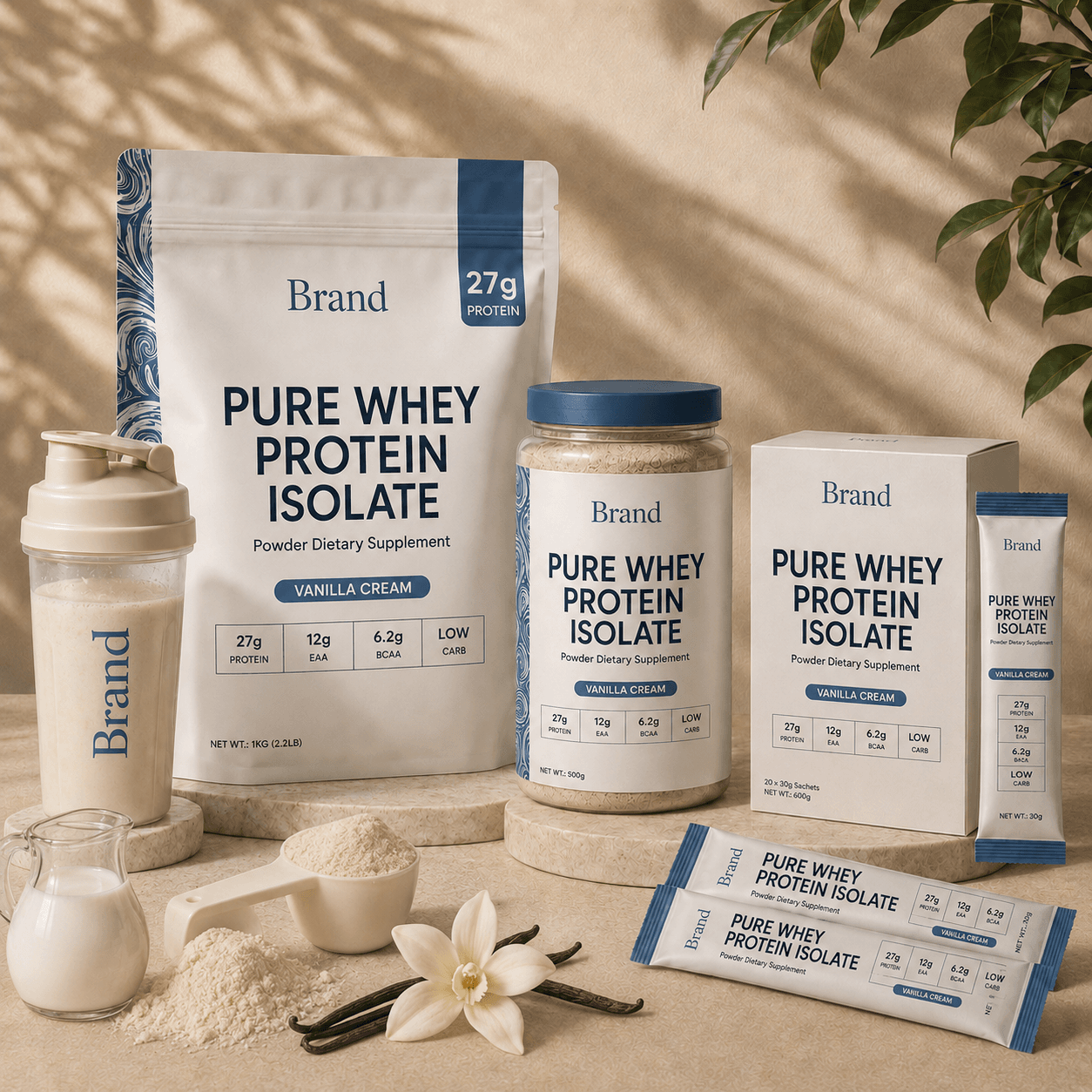 Pure Whey protein Isolate Powder